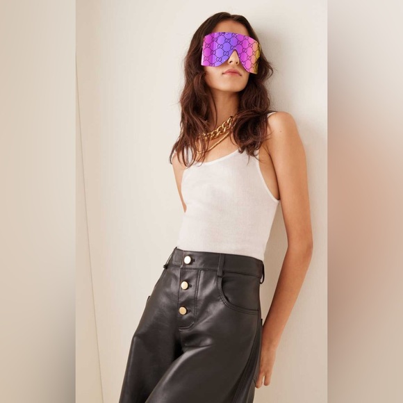 GUCCI Parade Runway Mask-Frame Metal Sunglasses main image 15